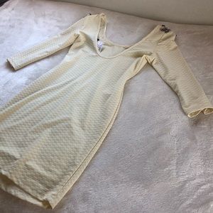 Small Cream Colored Fitted Dress